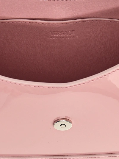 Shop Versace Greca Goddess Shoulder Bags Pink