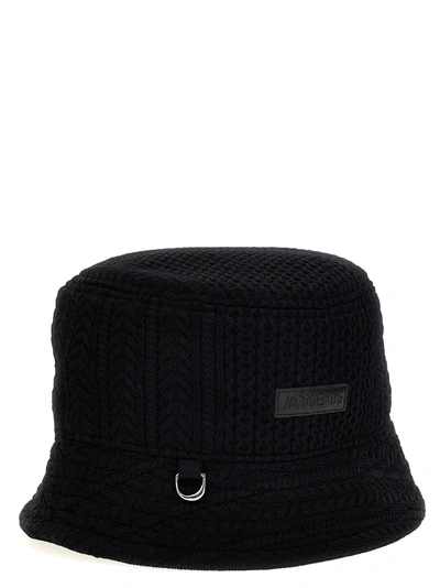 Shop Jacquemus Le Bob Belo Hats Black
