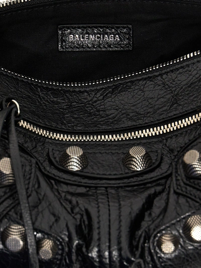 Shop Balenciaga Le Cagole Shoulder Bags Black
