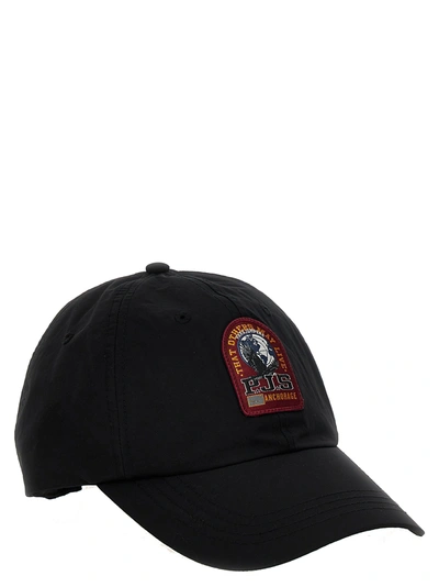 Shop Parajumpers Logo Patch Cap Hats Black