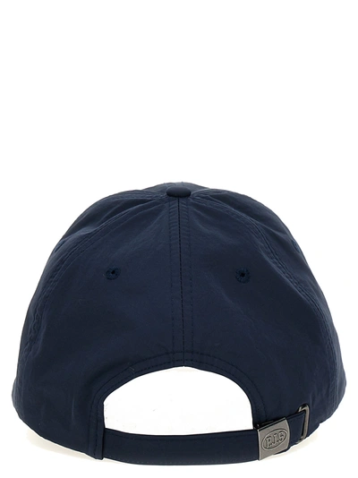 Shop Parajumpers Logo Patch Cap Hats Blue
