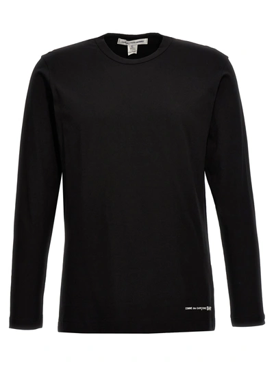 Shop Comme Des Garçons Shirt Logo Print T-shirt Black