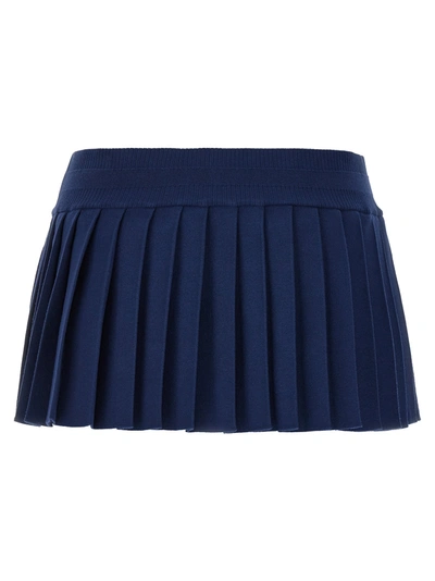 Shop Dsquared2 Mini Pleated Skirt Skirts Blue