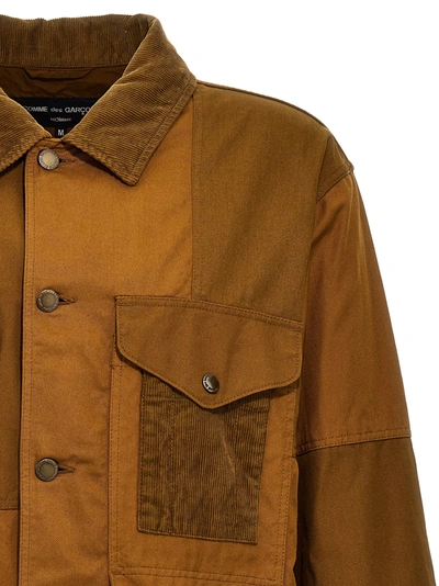 Comme Des Garçons Homme Deux Comme Des Garçons Homme Ribbed Velvet Insert Canvas Jacket