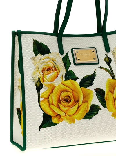 Shop Dolce & Gabbana Rose Gialle Tote Bag Multicolor