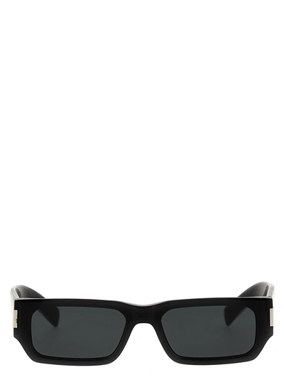 Shop Saint Laurent Sl 660 Sunglasses Black
