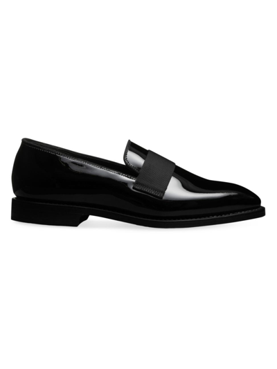Shop Allen Edmonds Men's James Patent Leather Penny Loafers In Black