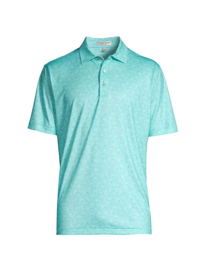 Shop Peter Millar Men's Crown Sport Show Me The Way Performance Jersey Polo In Cabana Blue