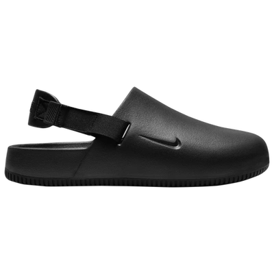 Shop Nike Mens  Calm Mules In Black/black