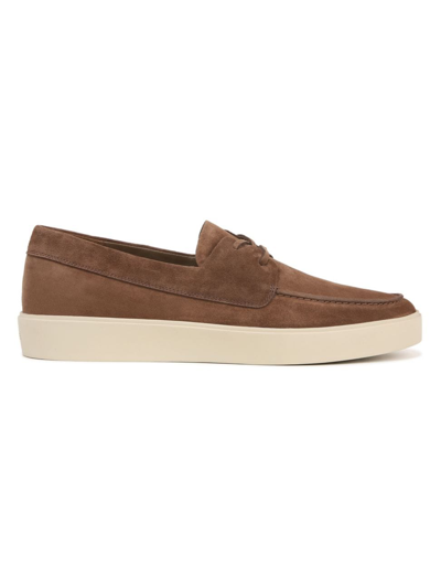 Shop Vince Men's Todd Suede Loafers In Hickory Brown Leather