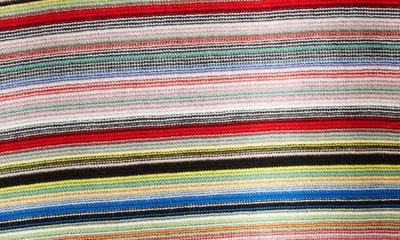 Shop Maison Margiela Exposed Seam Stripe Cotton Crewneck Sweater In Stripes Color Mix