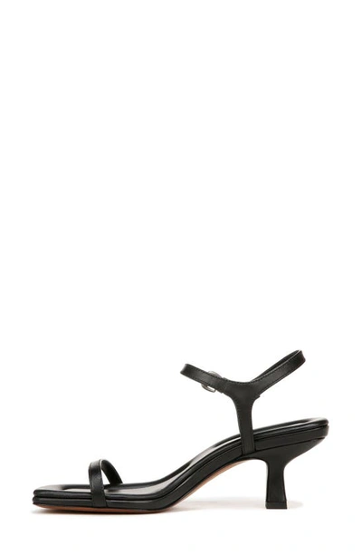 Vince Women's Coco Horchata Leather Kitten-heel Sandals In Black