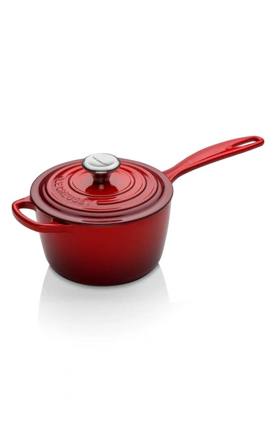 Le Creuset Signature 1.75-quart Enameled Cast Iron Saucepan In Cerise