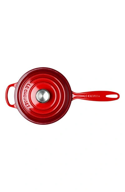 Le Creuset Signature 1.75-quart Enameled Cast Iron Saucepan In Cerise