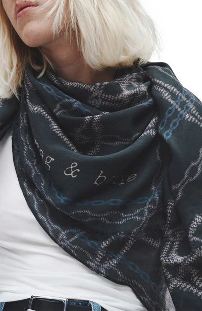 Rag & Bone Pea Chain Scarf In Black