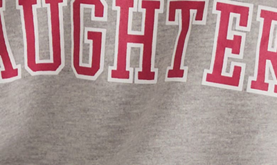 Shop Favorite Daughter Collegiate Cotton Graphic Sweatshirt In Grey/ Pink
