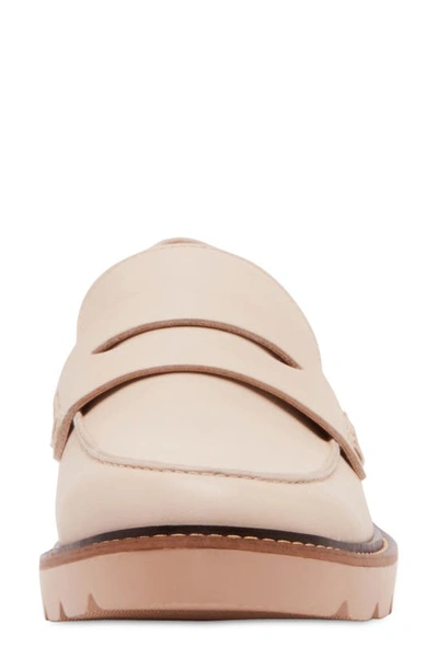 Shop Blondo Waterproof Penny Loafer In Bone Leather