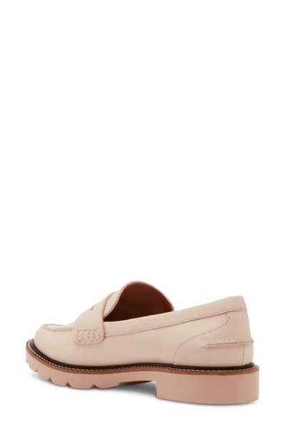 Shop Blondo Waterproof Penny Loafer In Bone Leather