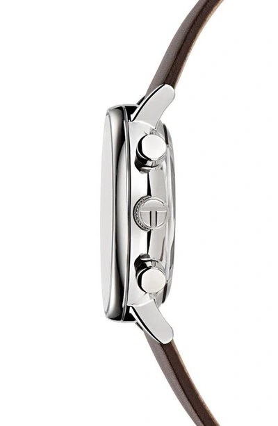 Ted Baker Men's Barnett Backlight Stainless Steel & Leather Chronograph Watch/41mm In Brown