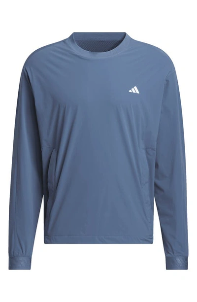 Shop Adidas Golf Ultimate365 Tour Wind.rdy Golf Sweatshirt In Preloved Ink