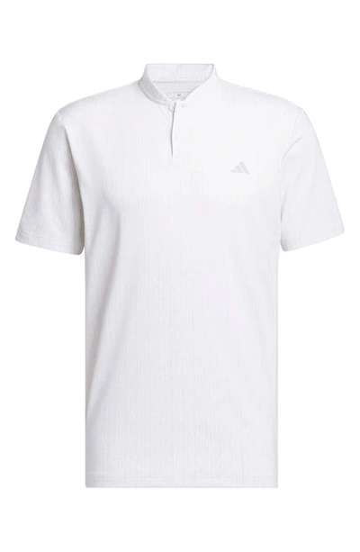 Shop Adidas Golf Ultimate365 Golf Polo In White/ Grey Two