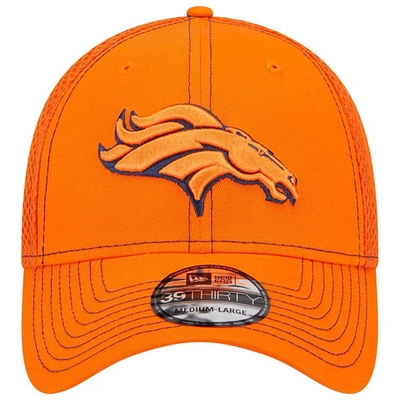 Shop New Era Orange Denver Broncos Team Neo Pop 39thirty Flex Hat