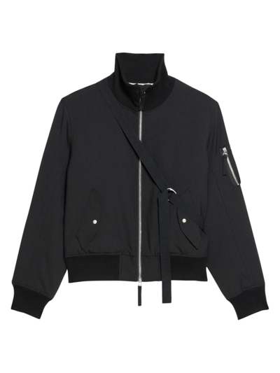 Shop Helmut Lang Men's Seatbelt Bomber Jacket In Black