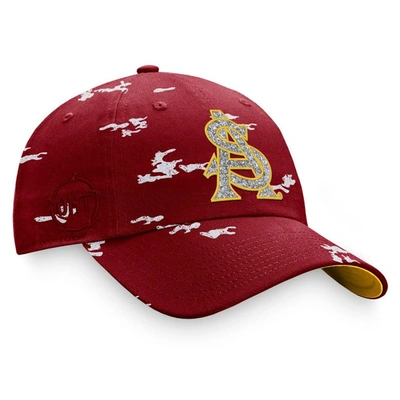 Shop Top Of The World Maroon Arizona State Sun Devils Oht Military Appreciation Betty Adjustable Hat