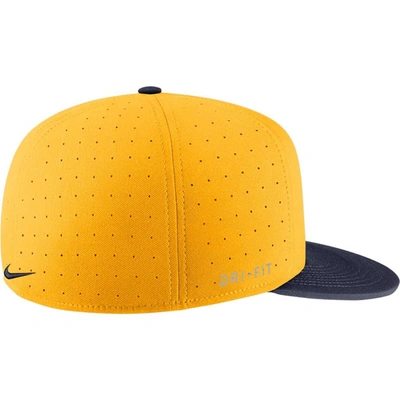 Shop Nike Gold West Virginia Mountaineers Aero True Baseball Performance Fitted Hat