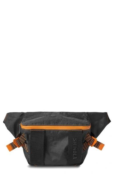 Shop Shinola 10,000 Mile Belt Bag In Black Orange