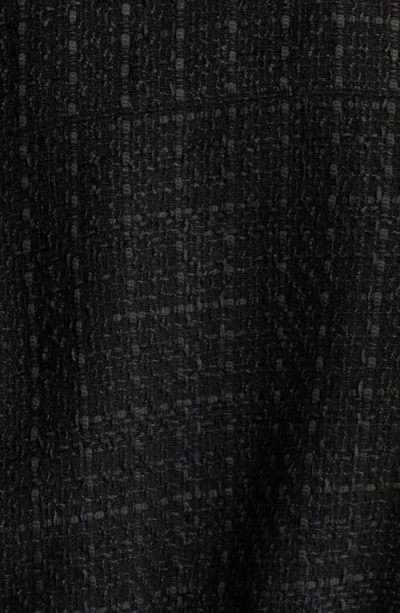L Agence Cove Cropped Tweed Jacket In Black