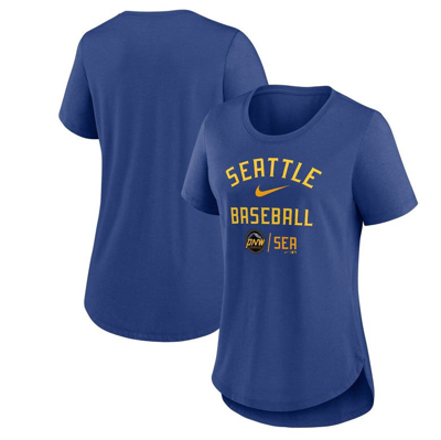 Shop Nike Royal Seattle Mariners City Connect Tri-blend T-shirt