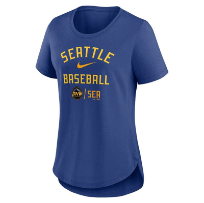Shop Nike Royal Seattle Mariners City Connect Tri-blend T-shirt
