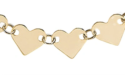 Lana Laser Heart Chain Necklace In Yellow