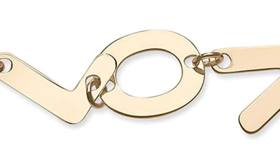 Shop Lana Laser Love Chain Bracelet In Gold