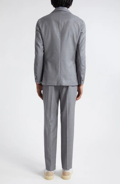 Eleventy Single-breasted Wool-blend Suit In Med Grey