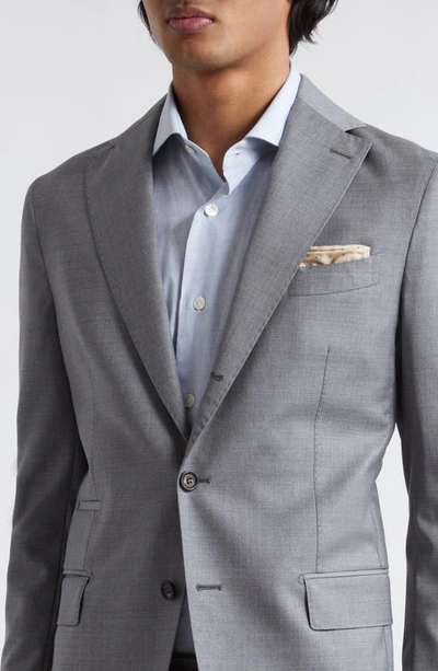 Eleventy Single-breasted Wool-blend Suit In Med Grey