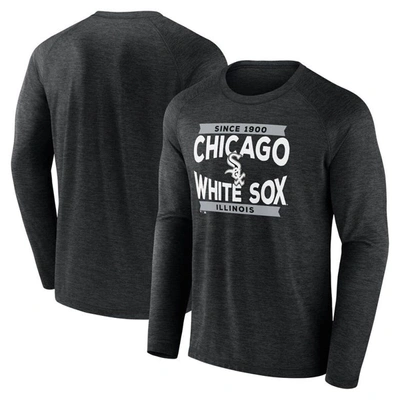 Shop Fanatics Branded Black Chicago White Sox Heroic Play Raglan Long Sleeve T-shirt