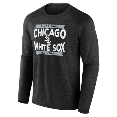 Shop Fanatics Branded Black Chicago White Sox Heroic Play Raglan Long Sleeve T-shirt