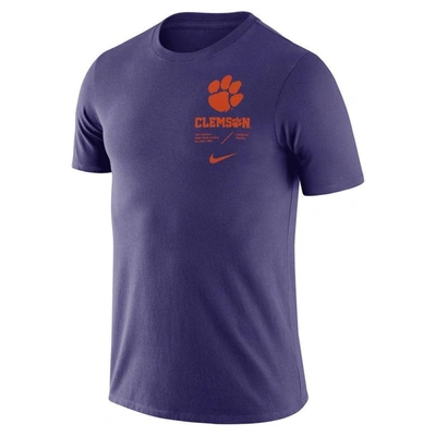 Shop Nike Purple Clemson Tigers Team Practice Performance T-shirt