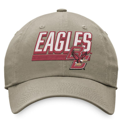 Shop Top Of The World Khaki Boston College Eagles Slice Adjustable Hat