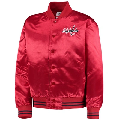 Shop Outerstuff Youth Red Washington Capitals Gifted Goalie Full-snap Varsity Jacket