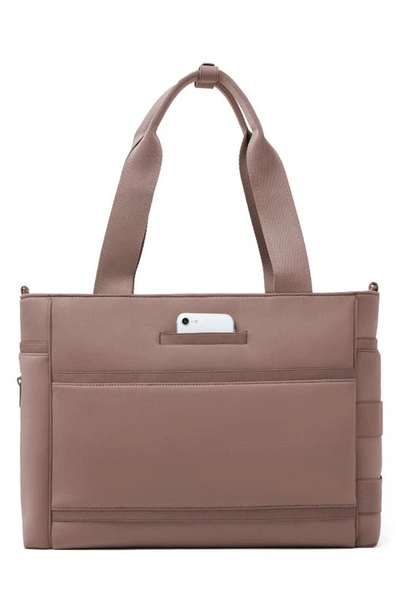 Shop Dagne Dover Large Wade Diaper Tote In Dune