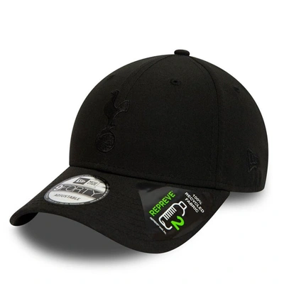 Shop New Era Black Tottenham Hotspur Logo Repreve 9forty Adjustable Hat
