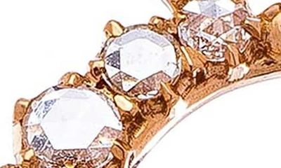 Shop Sethi Couture Crescent Diamond Pendant In Rose