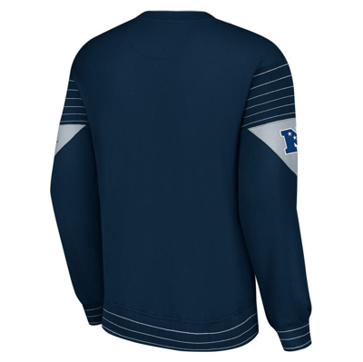 Shop Starter Navy Dallas Cowboys Face-off Pullover Sweatshirt