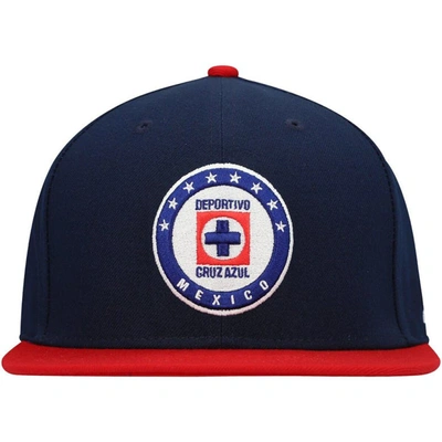 Shop Fan Ink Navy/burgundy Cruz Azul Fitted Hat