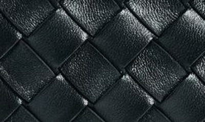 Shop Bottega Veneta Loop Intrecciato Leather Camera Bag In Black/ Gold