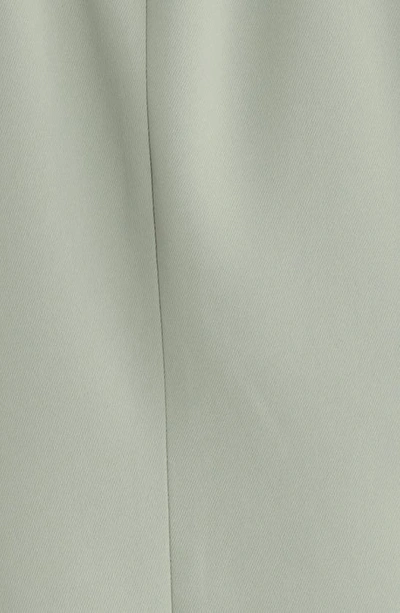 Open Edit Collarless Double Breasted Blazer In Green Halo