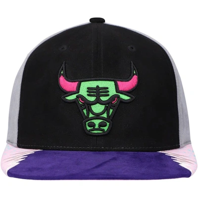 Shop Mitchell & Ness Black/pink Chicago Bulls Day 5 Snapback Hat